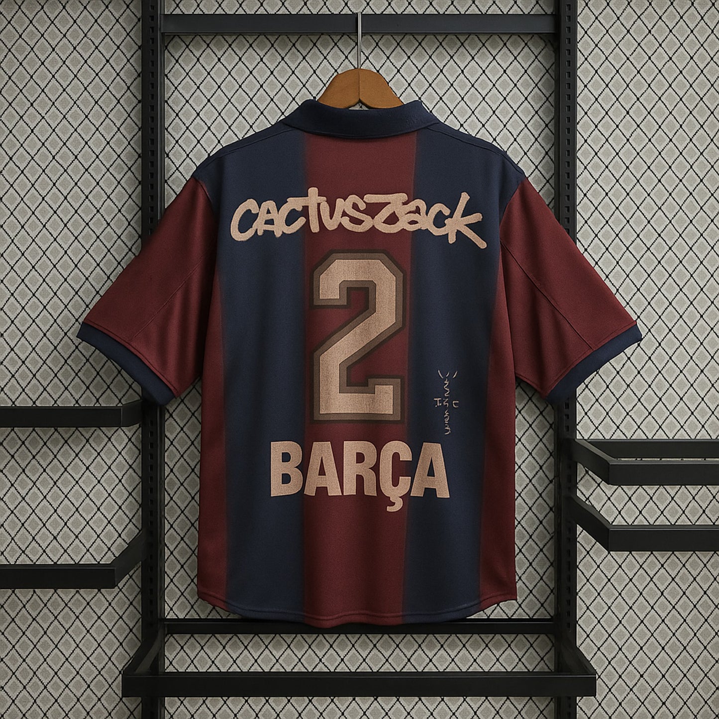 Barcelona x Travis Scott Skeleton Jersey