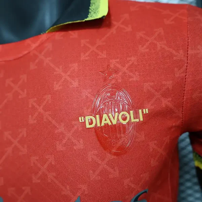 AC Milan x OFF White 2024-2025 Red Kit